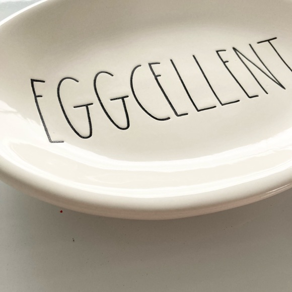 Rae Dunn Eggcellent Trinket Tray or Small Treat Plate - Easter - Picture 8 of 9
